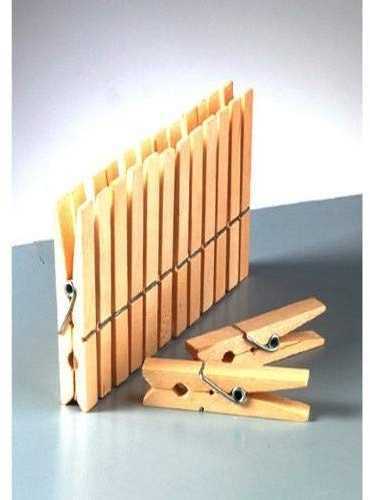 Efco Wäscheklammern aus Holz, Braun, 72 x 10 mm, 10-TLG.