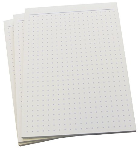 Druckerei Scharlau 16x Notizblock - gepunktet in BLAU - 50 Blatt - Staffelpreise verfügbar - DIN A6 Format (22302)
