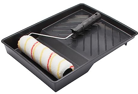 Fit For The Job Set di rulli di vernice da 3 pezzi da 9 pollici per pittura fai-da-te con vernici a emulsione su pareti e soffitti