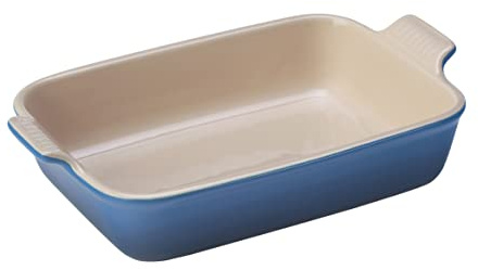 LE CREUSET Heritage Rechteckige Auflaufform, Steinzeug, 26 cm, 2.4 Liter, Marseille