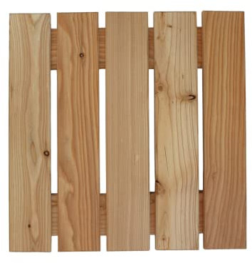 Gartenpirat Holzfliese 50x50 cm Terassenfliese Lärche Natur