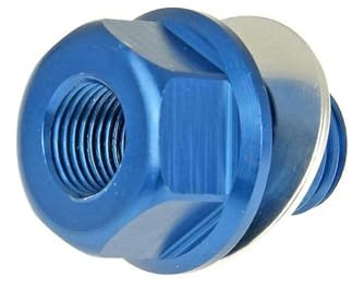 Vis de vidange d'huile adaptateur M12x1,5 pour sonde de température PT1/8 | Permet le montage des capteurs Koso à filetage PT1/8 sur M12x1,5; contenu de livraison exactement comme présenté sur l'image.