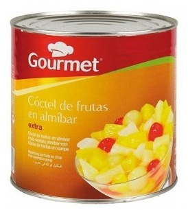 Cocktail de Fruits au Sirop boîte 1,485 kg Format 3/1