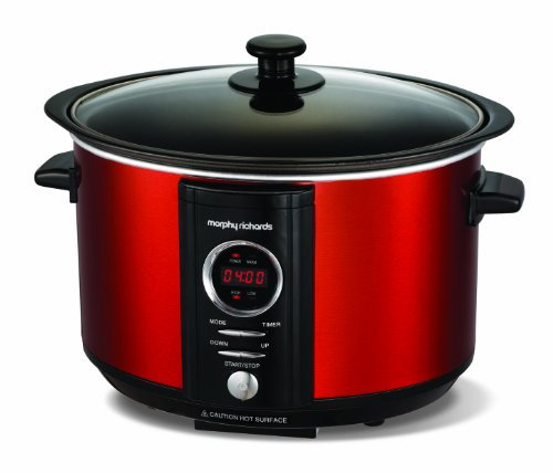 Morphy Richards 460005 Digital Slow Cooker - 3.5 L, Red By Morphy Richards