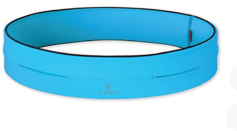 FlipBelt Classic Running Belt for Phone and Small Accessories, Exercise Waist Pouch for Women and Men, L, Aqua