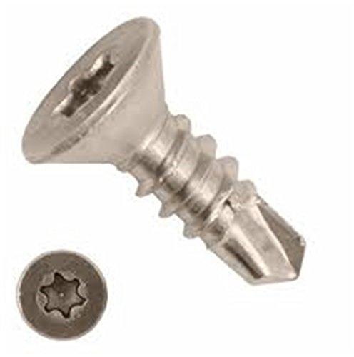 200 Stück Bohrschrauben 3,9x16 mm Edelstahl A2 mit Senkkopf selbstschneidend DIN 7504 O TX 15