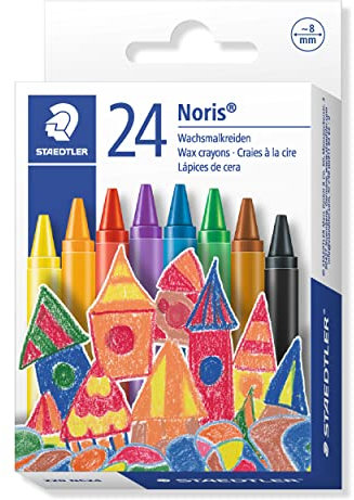 STAEDTLER 220 NC24 - Noris Club Wachsmalkreide, 24 Stück im Etui