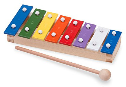 New Classic Toys Instrument de Musique pour débutants Métallophone à 8 tons