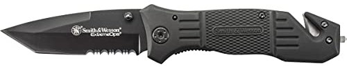 Smith & Wesson Swfr2S Cuchillo Tascabile,Unisex - Adulto, Negro, un tamaño
