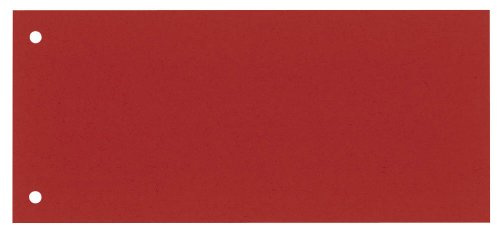 100 DONAU Trennstreifen / rot / 190 g/m² / 23,5 x 10,5 cm / für DIN A4