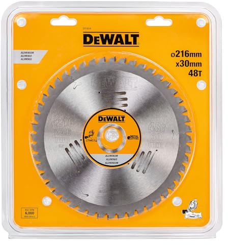 DeWalt DT1914-QZ - Hojas para Sierra Estacionarias 216 x30 x48D para Aluminio