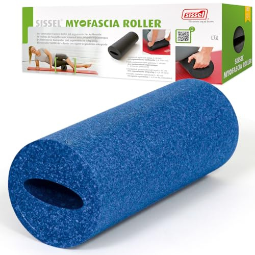 SISSEL Myofascia Roller | Faszienrolle Rücken 40 cm | Mit Griffmulde | Ergonomisch für Rücken & Wirbelsäule | EPP Schaumstoffrolle | Robust & formbeständig