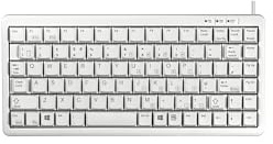 CHERRY G84-4100, Tastiera Meccanica Compatta, Layout Italiano (QWERTY), Con Tasti Windows, Con Cavo (USB e PS/2), Interruttori ML, Grigio Chiaro