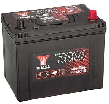 Yuasa YBX3030 12V 72Ah 600CCA Sealed Maintenance Free High Performance Car Battery