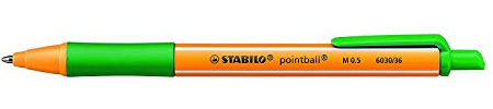 STABILO Kugelschreiber, einziehbar, grüne Tinte, 3 Stück