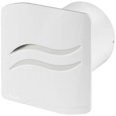 Awenta Badlüfter Wand-Ventilator Ø 100 mit Nachlauf, Kugellager Silent S-Line System+ (weiß)