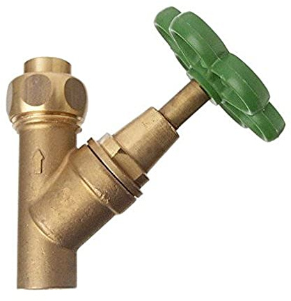 Cornat Löt-Absperrventil 18 mm – Aus Messing – Ohne Entleerung | Für Kupferrohr – Mit Lötmuffen und Anschlussverschraubung – für Anschluss – für Rohre – 18 mm – Geeignet für Kupferrohr