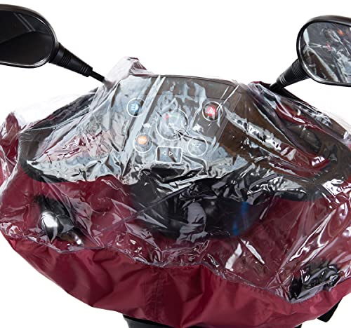 Kozee Komforts Delta Lenker-Abdeckung für Elektromobil, 100% wasserdicht, Schutz für Ihr Headset, Hält die Hände warm und trocken, Grau oder Weinrot, Größe S: 46 x 38 cm, Größe L: 69 cm x 41 cm