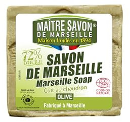 Maitre Savon de Marseille - Véritable Savon de Marseille à l'olive - 300g - ECOCERT Cosmos Natural