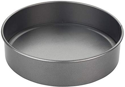 Chef Aid Non-Stick Cake Tin, Round Sandwich Pan with Loose Base for Easy Release, Fridge and Freezer Safe. Grey, 20cm, 8 Inch