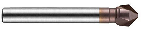 Dormer G57020.5 - Avellanador recto (cobalto, longitud total 63 mm, longitud de la flauta 17,1 mm, diámetro del vástago: 10 mm)