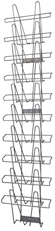 GERSO 3er Pack Wandhalter mit je 10 Fächern A3 für Zeitschriften, Prospekte