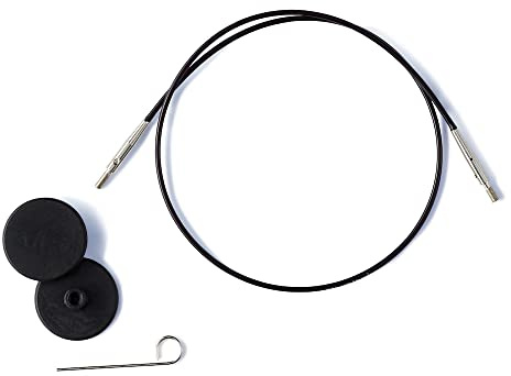 Prym Stricknadel, Schwarz, Rund, Metall, Kunststoff, 60 cm