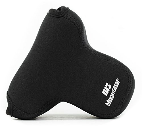 MegaGear MG739 Panasonic Lumix DMC-GX80 (14-140mm) Ultraleichte Kameratasche aus Neopren - Schwarz