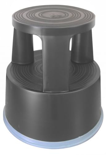 Q-Connect KF00634 Rollhocker aus Kunststoff grau
