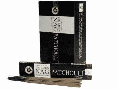 WLM Caja de Incienso de 12 Estuches de 15 Gramos de Golden NAG PACHULÍ