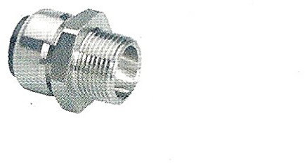Edelstahl Steckfitting Tectite Übergangsnippel 15 mm auf AG R 1/2, TS243G
