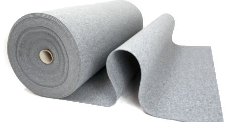 Rob&Raf Premium Filz 3mm 700g/qm Bastelfilz Taschenfilz Grau Meterware 100cmx100cm