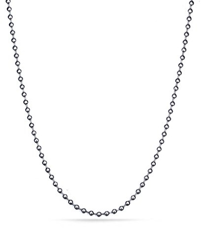 VNOX Dog Tag Chain Necklace - Stainless Steel Military Dog Tag Chain for Men Women Bead Ball Necklace 20-30 Inches