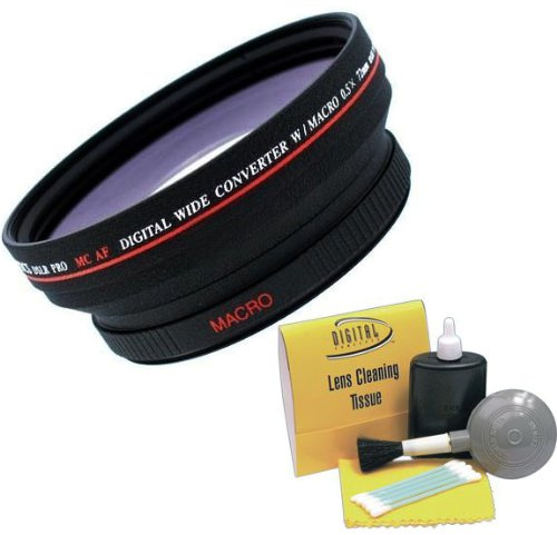 Optics Lente Gran Angular de Video Digital 0.5X 72 mm para Sony HDRFX1 y HVRZ1U + Kit de Limpieza de 5 Piezas Nwv Direct.