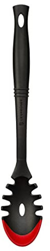Le Creuset Pastalöffel Premium Edge, Silikon/Nylon, Kirschrot, 93101800060008