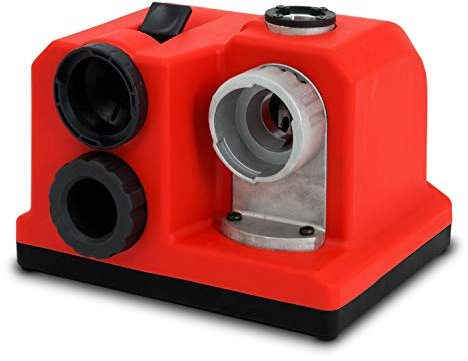 EBERTH Bohrerschleifgerät Bohrerschärfgerät Bohrerschärfer Elektrisch 85W, 4200 U/min, Diamantschleifscheibe, Für Bohrer Mit Durchmesser 3-13mm, Zwangsführung, Spannfutter Inkl, 118° Und 135° Schliff