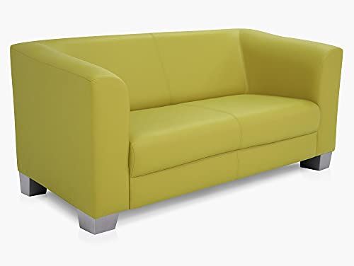 CHICAGO 2-Sitzer Sofa Couch Loungesofa, Material Kunstleder, grün