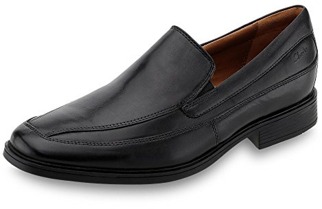 Clarks Tilden Free Mens Black Leather, 9