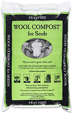 1 x Bag of Dalefoot fine wool seed compost peat free: 12 litre