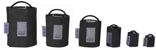 Mdf Latexfreie Blutdruckmanschette - Große Erwachsene - Einschlauch - Schwarz (MDF2080461-11)