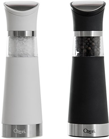 Ozeri Graviti Pro Electric Salt and Pepper Grinder Set, BPA-Free