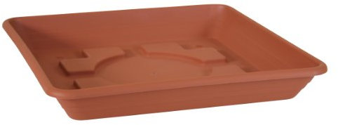 Testrut Untersetzer, Kunststoff, eckig, Terrakottaoptik, Rot, ca. 50 x 50 x 7 cm