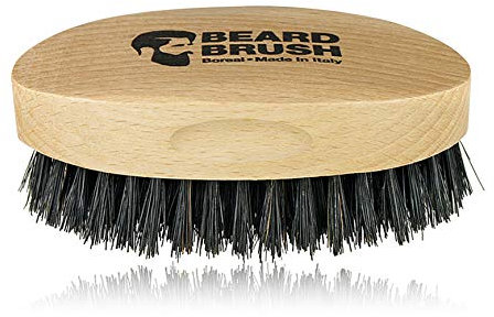 Spazzola per barba uomo. 100% naturale. Legno di faggio e pura setola di cinghiale. 100% made in Italy.