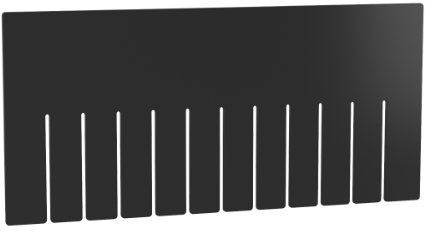 Akro-Mils 41228 Short Divider for 33228 Akro-Grid Slotted Divider Plastic Tote Box, Pack of 6
