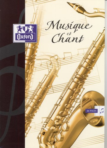 Oxford cahier de musique, 240 x 320 mm, 48 pages