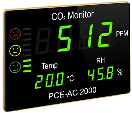 Medidor de CO2 PCE Instruments PCE-AC 2000, Temperatura, Humedad, CO2