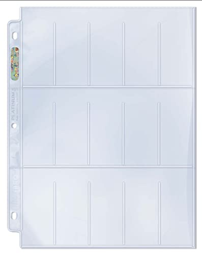 Ultra Pro 15 páginas de Bolsillo x 100. Ideal para Cigarrillos y Tarjetas de Tabaco.