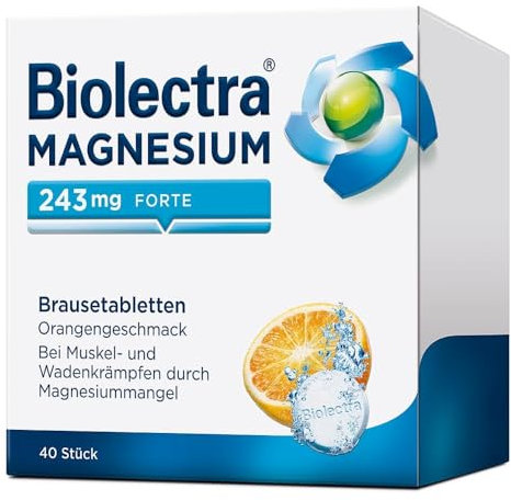 Biolectra Magnesium 243 mg forte Brausetabletten Orange, 40