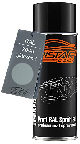 TRISTARcolor RAL 7046 Telegrau 2 glänzend Lack Spraydose | Sprühdose 400 ml, schnelltrocknend