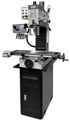 SOGI S3-75D Fresatrice verticale visualizzata - basamento in lamiera - motorizzazione tavola e asse Z - maschiatura